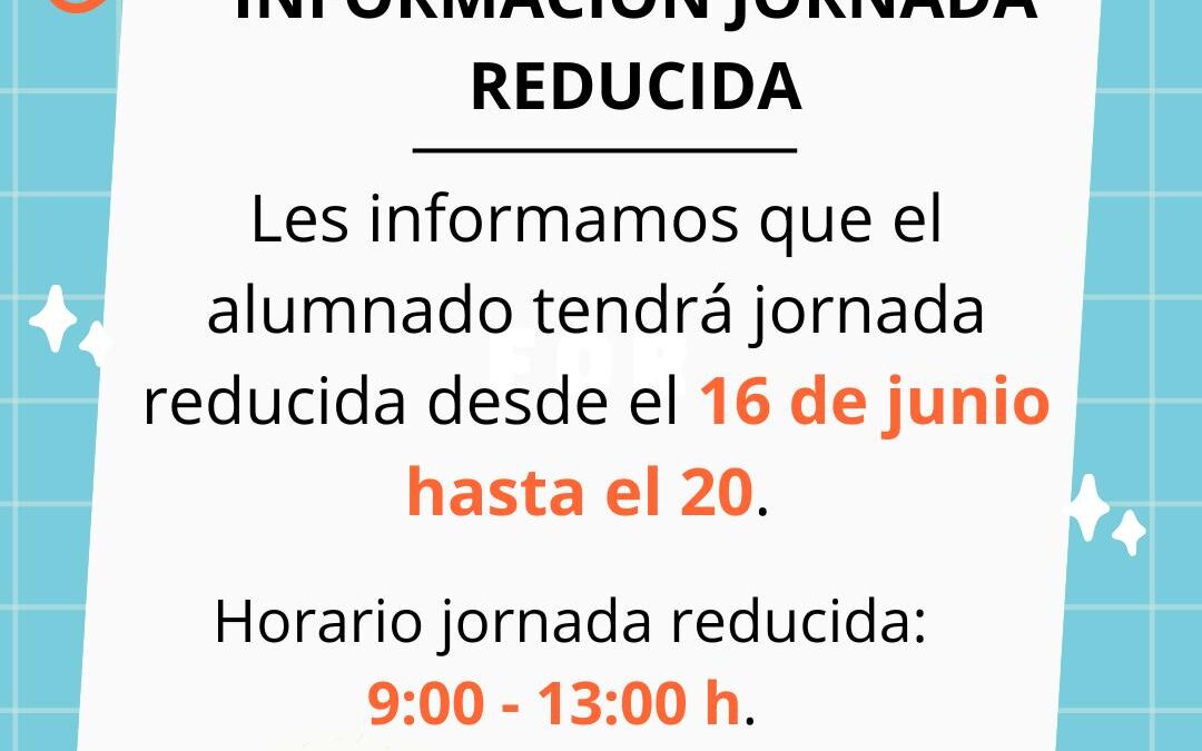 JORNADA REDUCIDA