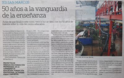 EL IES SAN MARCOS EN EL PERIÓDICO: “50 AÑOS A LA VANGUARDIA DE LA ENSEÑANZA”